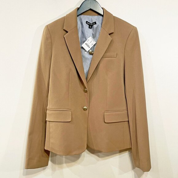 New J.Crew Schoolboy Gold Button Blazer Camel 8, M $238 - Picture 2 of 9